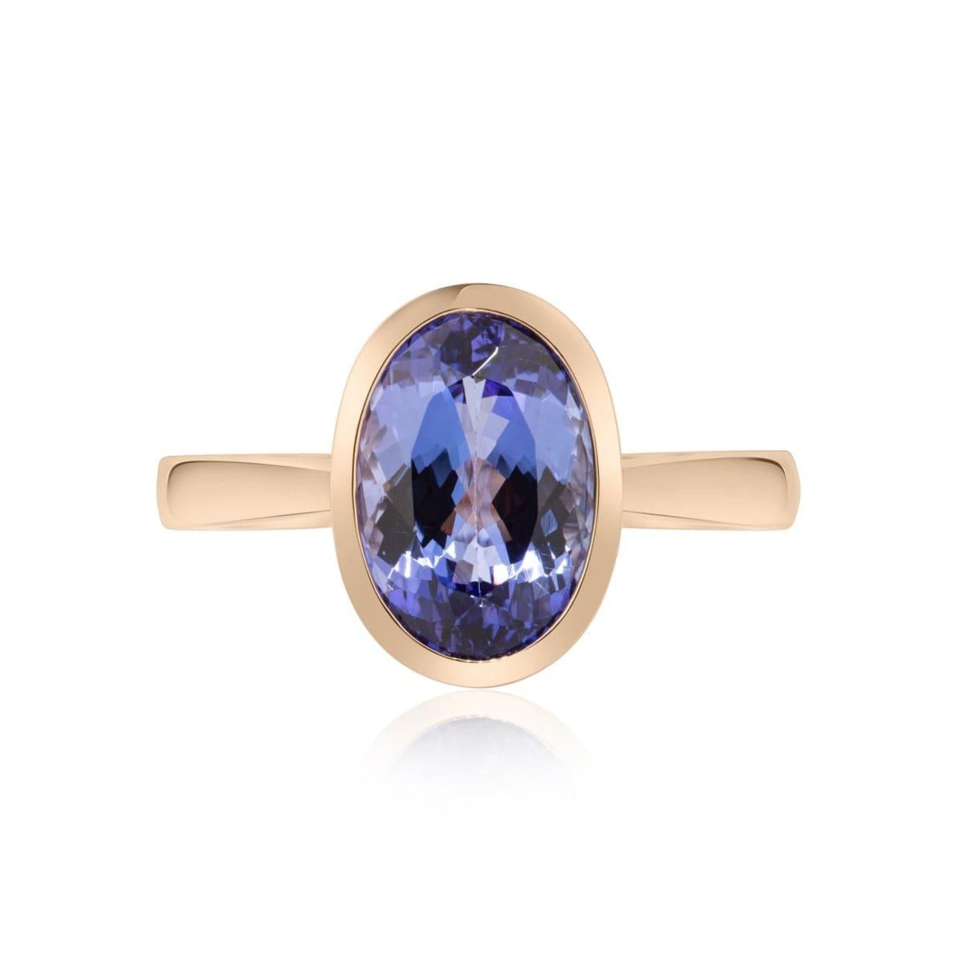Solitaire Tanzanite Oval Ring - Rosendorff Diamond Jewellers