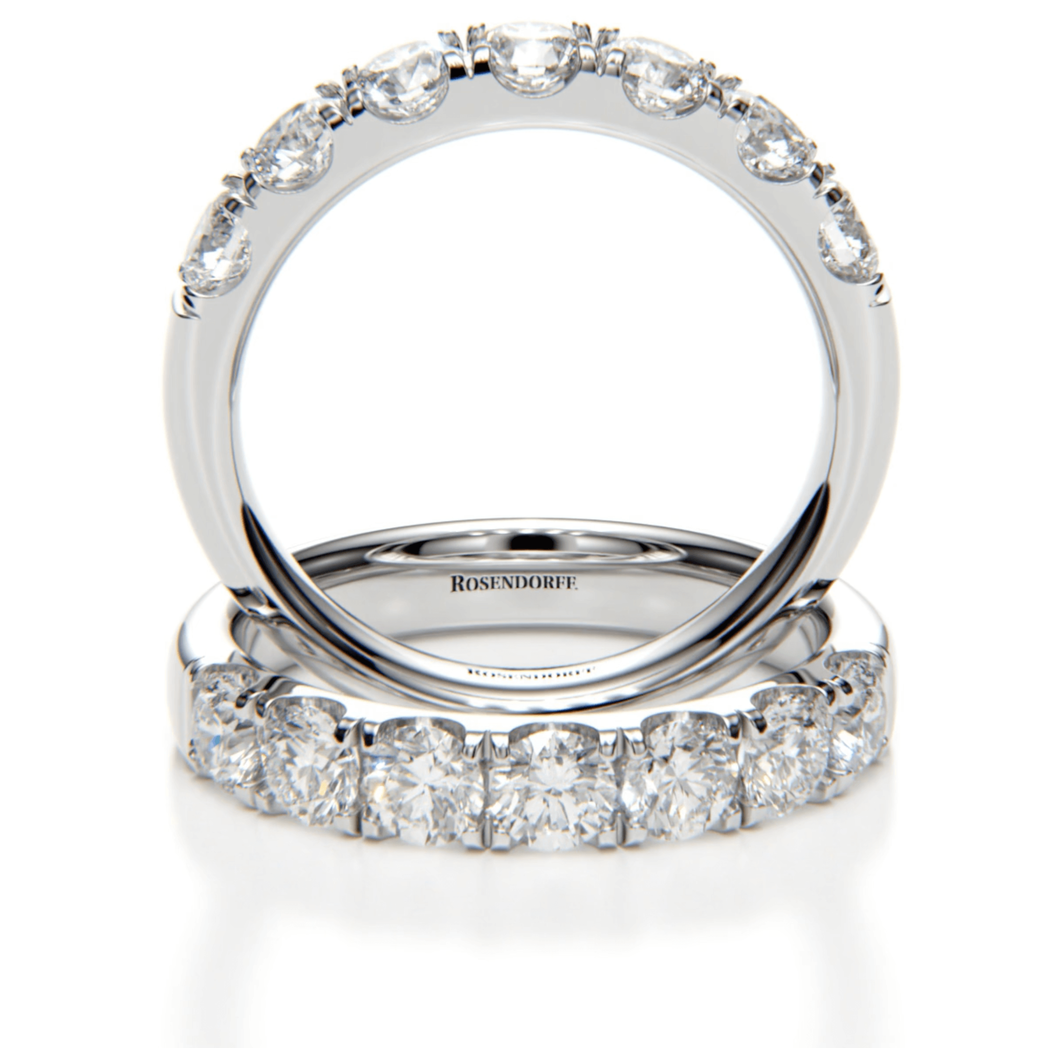 Scalloped 7 Stone Diamond Band | 18ct White Gold - Rosendorff Diamond Jewellers