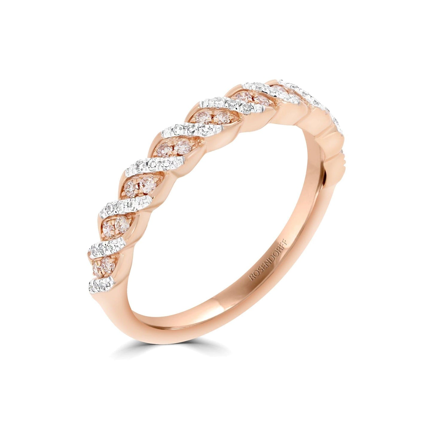 Eminence Pinks Rose Gold Twist Ring - Rosendorff Diamond Jewellers