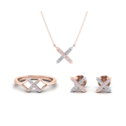 Eminence Pinks Diamond Cross Earrings - Rosendorff Diamond Jewellers
