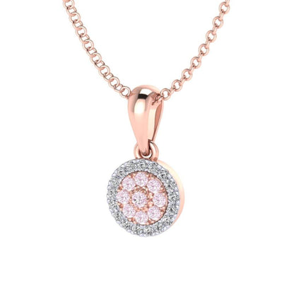 Eminence Pinks Diamond Disc Pendant - Rosendorff Diamond Jewellers