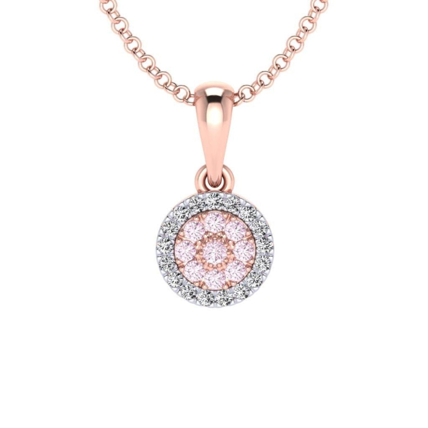 Eminence Pinks Diamond Disc Pendant - Rosendorff Diamond Jewellers