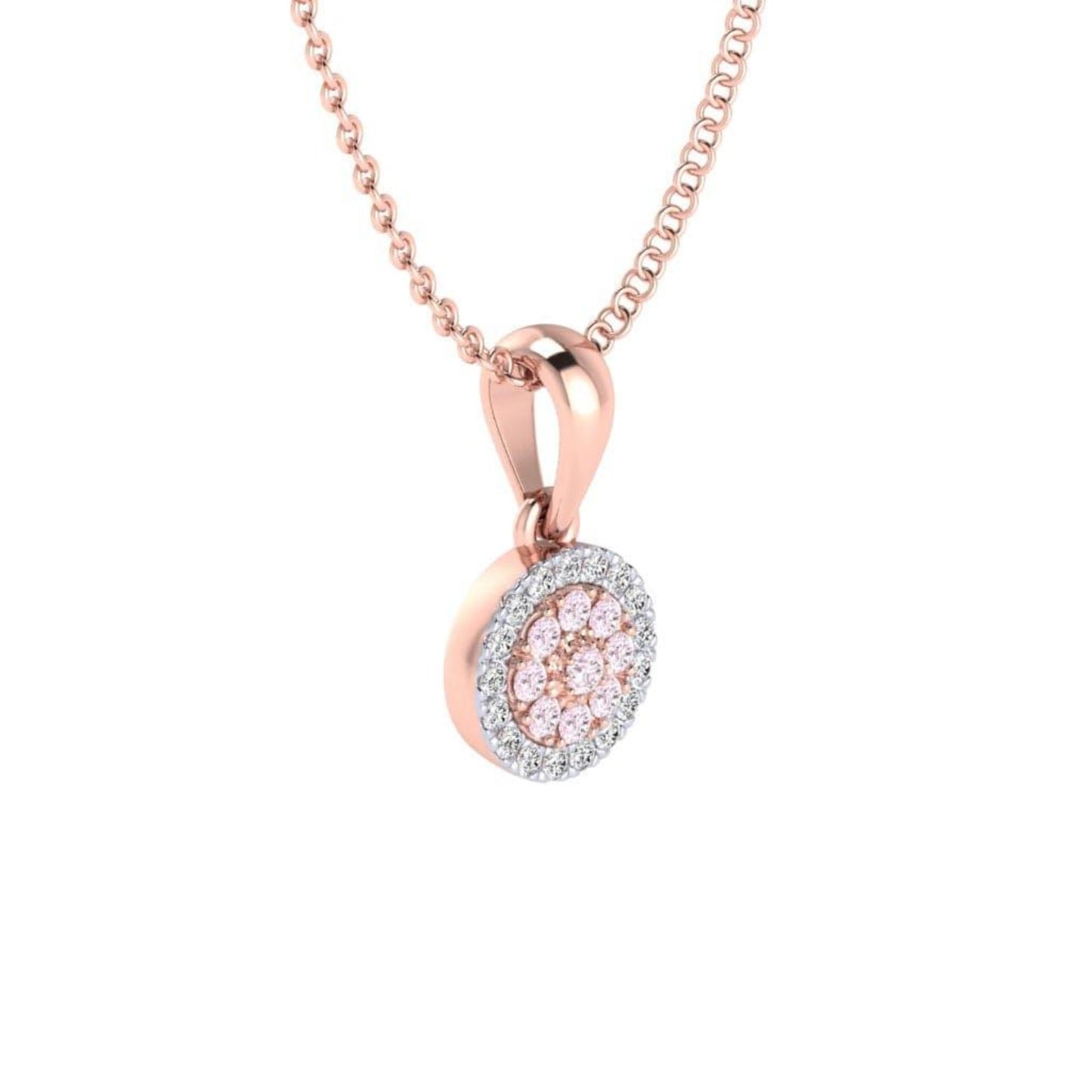 Eminence Pinks Diamond Disc Pendant - Rosendorff Diamond Jewellers