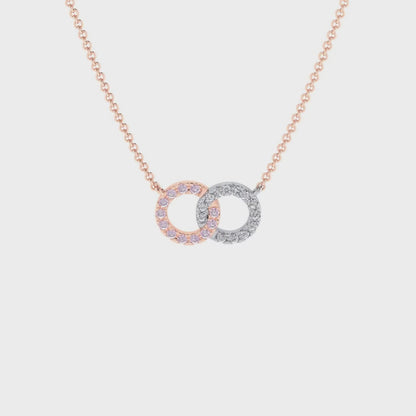 Eminence Pinks Interlocking Circles Pendant