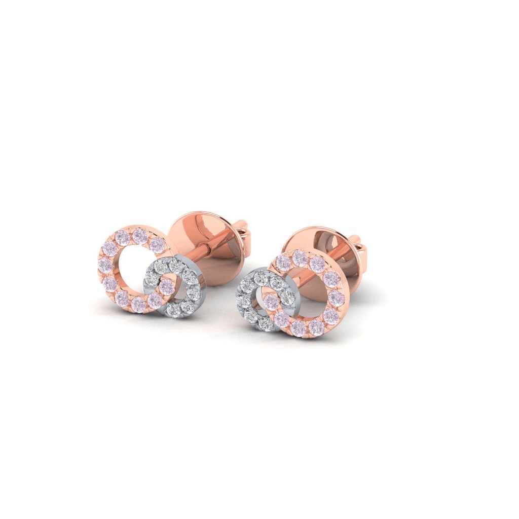 Eminence Pinks Interlocking Circles Earrings - Rosendorff Diamond Jewellers