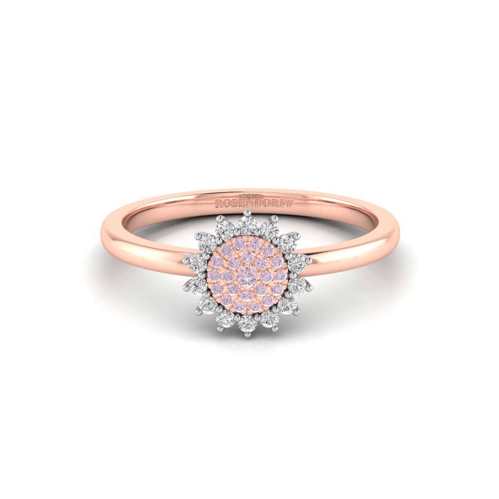 Eminence Pinks Diamond Sunflower Ring - Rosendorff Diamond Jewellers